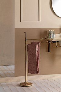 R71 ZZ - PIANTANA A 3 BRACCI BRONZO SATINATO